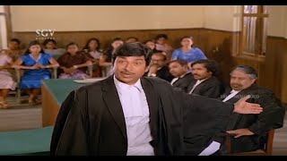 Dr. Rajkumar Brilliant Argument In Court | Dhruva Thare Kannada Movie Scene | K. S. Ashwath