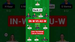 IN-W vs AU-W Dream11 Team,  IN-W vs AU-W Dream11 Team Prediction, India vs Australia Woman Dream11