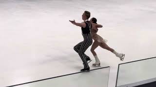 2025 European Championships Yuka Orihara / Juho Pirinen free dance practice 28/01/2025 Tallinn, EST