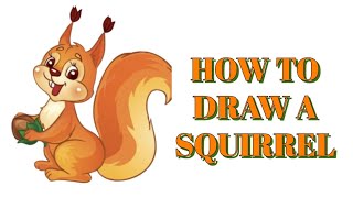 HOW TO DRAW A SQUIRREL STEP-BY-STEP / КАК ПРОСТО  НАРИСОВАТЬ БЕЛОЧКУ