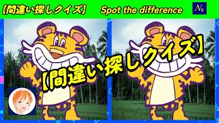 【間違い探しクイズ】NSチャンネル　脳トレ　３か所の間違い探し　　仲間外れ1か所