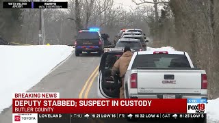 Butler County deputy stabbed, suspect in custody