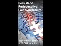 Persistent Perioperative Pain Symposium - A Message from Meeting Chair Dr. Hesham Elsharkawy