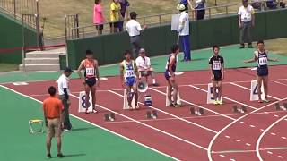 平成30年度福井県高等学校春季総合体育大会陸上競技会　男子100ｍ準決勝2組