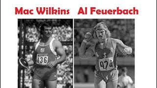 TV coverage Mac Wilkins (discus) and Al Feuerbach (shot put) 1982