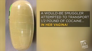 BUSTED: A woman carrying half a pound of cocaine in her vagina