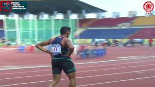 Olympion Muhammed Anas baaged gold medal in 200 meter in national senior meet 2018