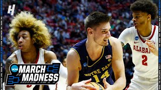 Notre Dame vs Alabama Crimson Tide - Game Highlights | 1st Round | March 18, 2022 March Madness
