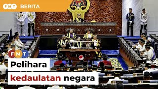 Pelihara kedaulatan negara walaupun seketul batu karang di tengah lautan, titah Agong