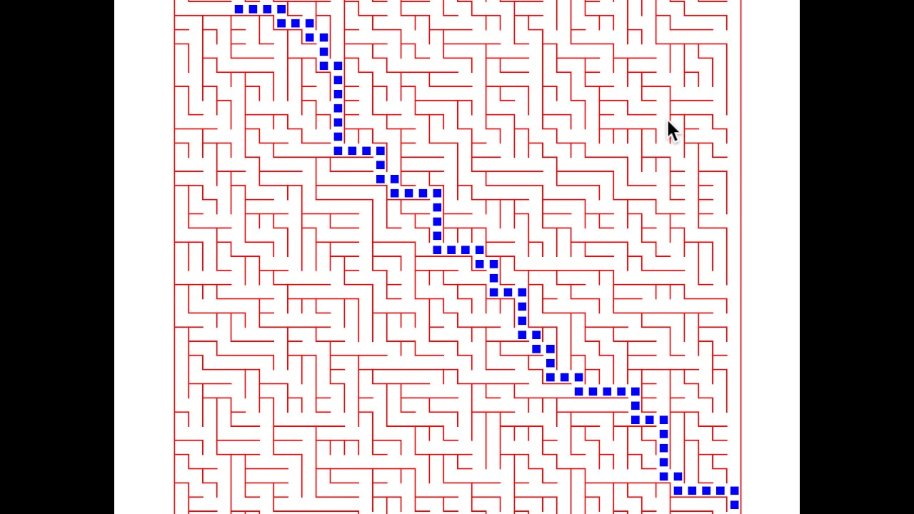 Maze Solving Algorithm - YouTube