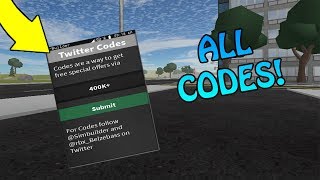Twitter Codes For Vehicle Simulator