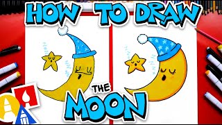 How To Draw The Moon And A Star Sleeping