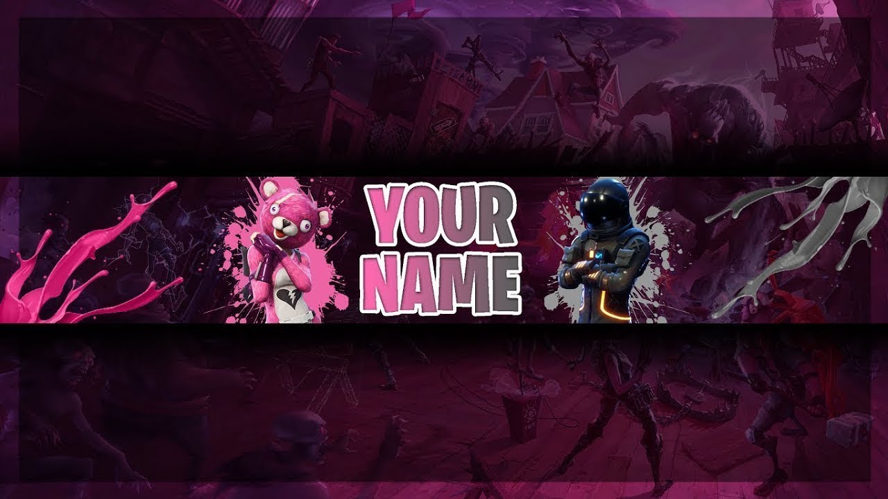 Fortnite YouTube Banner Template