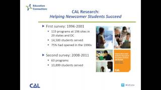 Education Connections Webinar: Supporting Newcomer English Learners Part 1