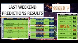FOOTBALL PREDICTIONS TODAY WHOLE WEEKEND RESULTS - VIP BETTING SYSTEM - CORRECT SCORE - 1X2 TIPS