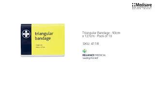 Triangular Bandage 90cm x 127cm Pack of 10 411R