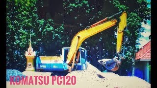 มาดูรถแมคโค KOMATSU PC120 ตักทรายงานนมิตติ้ง