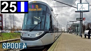 Cabinerit Tram 25 (Amsterdam) | Amstelveen Westwijk - Station Zuid v.v. (Tram Driver's POV)