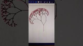 Tree animation in python. #python