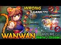 Wrong Gank?! Wanwan The Ultimate Killer !! - Top 1 Global Wanwan by WHY ME ? - MLBB