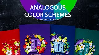 Analogous Color Scheme Cards