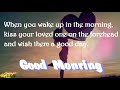 GOOD MORNING WISH VIDEO LOVELY QUOTE