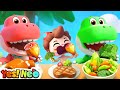 Let's Eat with T-rex | Dinosaurs Song | Good Habits | Nursery Rhymes & Kids Songs | Yes! Neo