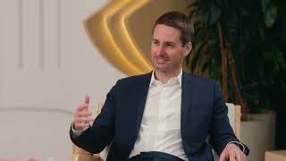 Evan Spiegel and Jacob Sedesse at the 2024 WeProtect Global Alliance Summit