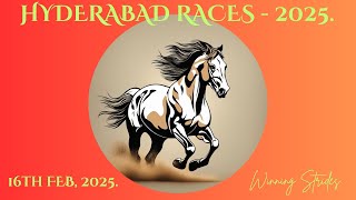 HYDERABAD RACE TIPS | 16/02/2025 | HYDERABAD RACE SELECTIONS | HYDERABAD RACES 2025 | .