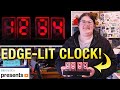 Edge-lit 7-Segment Display Clock Using Raspberry Pi Pico