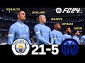 WHAT HAPPEN IF MESSI, RONALDO, MBAPPE, NEYMAR, PLAY TOGETHER ON MANCHESTER CITY VS INTER MILAN