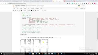 Replace Multiple Values in a Pandas dataframe