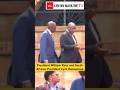 President Ruto and South African President Cyril Ramaphosa during Ruto's welcoming Ceremony