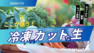 給食日記｜冷凍野菜 vs 生野菜 vs カット野菜｜2025年1月14日