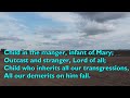 Child in the Manger (Tune: Bunessan - 3vv) [with lyrics for congregations]