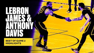 LeBron & AD Dominate In Game 2 As Lakers Tie Up Series