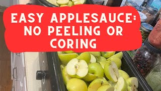 How to Make Applesauce - Easy Homemade Applesauce - NO PEELING or CORING!