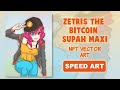 NFT Vector Art | Speed Art | Zetris the Bitcoin Supah Maxi