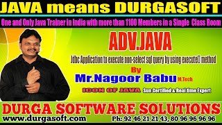 Advance Java | JDBC Appilication to excute non select Sql query with execute() byNagoorBabu