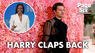 Harry Styles breaks silence on Candace Owens’ Vogue comments | Page Six Celebrity News
