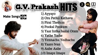 GV Prakash Songs Tamil Hits |JukeBox|Tamil Songs | Love Songs | Melody Songs | Hits|@Makesongs