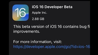 IOS16 developer beta 1 is OUT!
