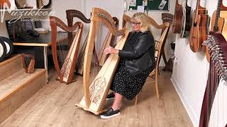 Muzikkon McHugh Ayra Harp 38 String Ashwood Round Back Played By Ann Tuitte