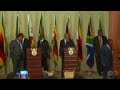 Mugabe and Zuma give news conference