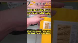 5 Kinds of Zip Lock for Your Mylar Bags | How to Choose The Right Zip Lock for Mylar Bags