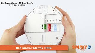 Red Smoke Alarms RRB Relay Base for 240v smoke alarms