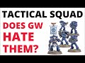 space marine tactical squad in warhammer 40k 10th edition neglected by gw