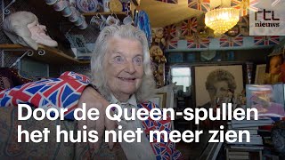 Je kunt nauwelijks lopen door Margarets huis: alles staat vol met Queen-spulletjes