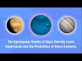 The Spectacular Deaths of Stars Thereby Learn Supernovae and the Production of Heavy Elements