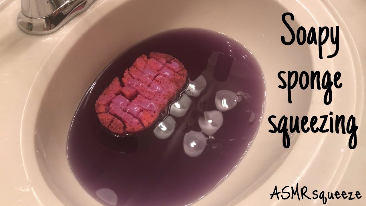 Soapy Sponge Squeezing Asmrsqueeze Youtube